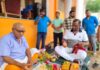 आलोक गुप्ता के कर कमलों द्वारा हुआ दुर्गा मंदिर का भूमि पूजन