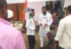 मंहगाई के खिलाफ निकली कांग्रेस की पदयात्रा।